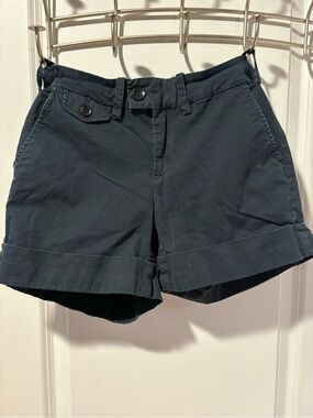 Noli Navy Cuffed Utility Shorts